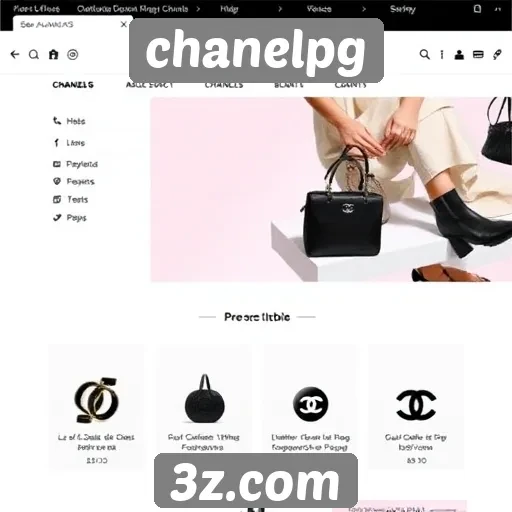 análise da interface do site chanelpg